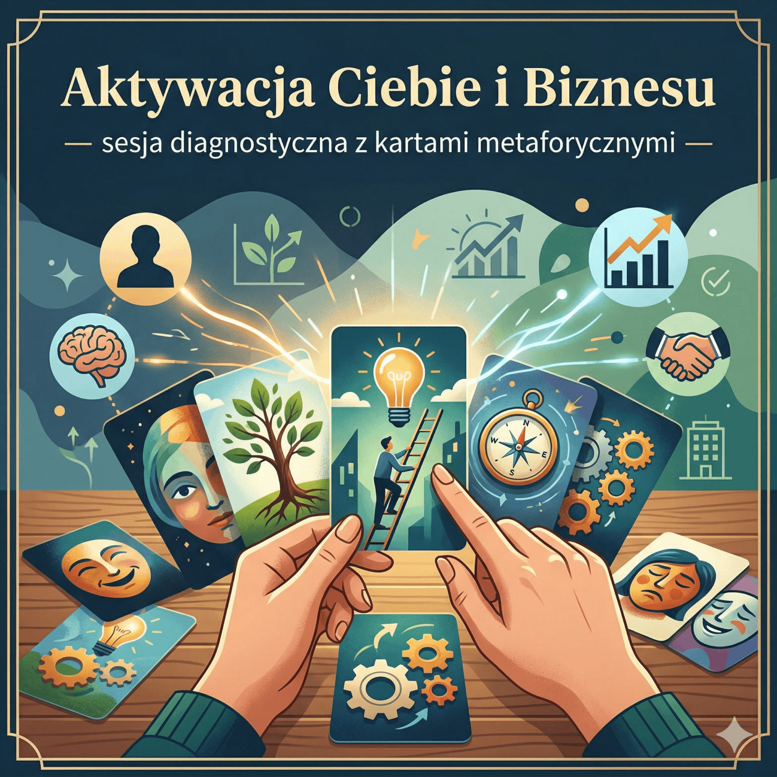 Aktywacja Ciebie i Biznesu - Twoja pierwsza 75-minutowa sesja diagnostyczna online z kartami metaforycznymi